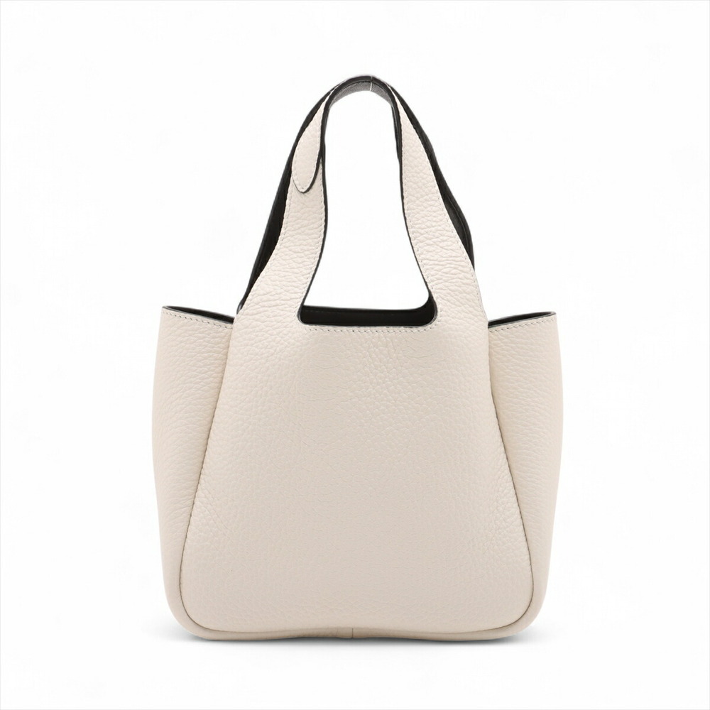 Prada White Leather Dino Soft Handbag Vitello